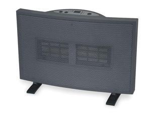 DAYTON 1VNY2 Portable Electric Heater, 1500W/750W, 120V AC, 1 Phase