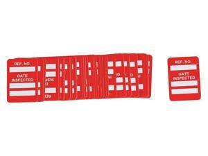 BRADY MIC-MTIUSA R Microtag(r) Inspected Insr,Wht/R,PK100 BRADY MIC-MTIUSA R Microtag(r) Inspected Insr,Wht/R,PK100