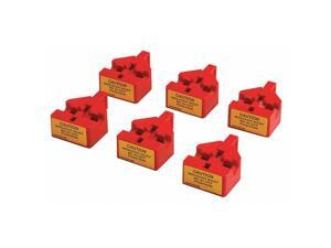 CONDOR 437R25 Circuit Breaker Lockout,Red,1-7/8" H,PK6 CONDOR 437R25 Circuit Breaker Lockout,Red,1-7/8" H,PK6
