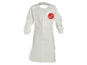 DUPONT SL275TWHSM002500 Coat Apron,Tychem(R) SL,White,S,PK25 DUPONT SL275TWHSM002500 Coat Apron,Tychem(R) SL,White,S,PK25