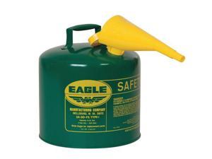 EAGLE UI50FSG 5 gal. Green Galvanized steel Type I Safety Can for Oil