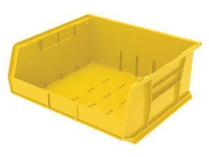 AKRO-MILS 30250YELLO Yellow Hang and Stack Bin, 14-3/4"L x 16-1/2"W x 7"H AKRO-MILS 30250YELLO Yellow Hang and Stack Bin, 14-3/4"L x 16-1/2"W x 7"H