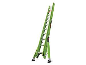 LITTLE GIANT 17224 24 ft Fiberglass Extension Ladder, 375 lb Load Capacity LITTLE GIANT 17224 24 ft Fiberglass Extension Ladder, 375 lb Load Capacity
