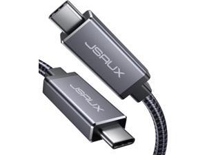 Thunderbolt 3 Cable TB3 3.3ft/40Gbps/5K@60Hz(USB-C to USB-C) JSAUX 40Gbps Data Transfer/ 100W 5A Charging Type-C Compatible with External SSD eGpu USB-C Docking Station MacBook iPad Pro 2021-Grey Thunderbolt 3 Cable TB3 3.3ft/40Gbps/5K@60Hz(USB-C to USB-C) JSAUX 40Gbps Data Transfer/ 100W 5A Charging Type-C Compatible with External SSD eGpu USB-C Docking Station MacBook iPad Pro 2021-Grey