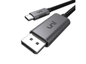 USB C to DisplayPort Cable for Home Office (4K@60Hz 2K@165Hz) uni Sturdy Aluminum DisplayPort to USB C Cable [Thunderbolt 3 Compatible] for MacBook Pro MacBook Air/iPad Pro 2020/2018 XPS 15/13