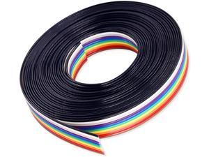 Hilitchi IDC Rainbow Color Flat Ribbon Cable-10 wire (15ft) Hilitchi IDC Rainbow Color Flat Ribbon Cable-10 wire (15ft)