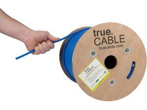 trueCABLE Cat6 Shielded Riser (CMR), 500ft, Blue, 23AWG Solid Bare Copper, 550MHz, ETL Listed, Overall Foil Shield (FTP), Bulk Ethernet Cable trueCABLE Cat6 Shielded Riser (CMR), 500ft, Blue, 23AWG Solid Bare Copper, 550MHz, ETL Listed, Overall Foil Shield (FTP), Bulk Ethernet Cable