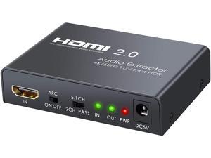 Neoteck 4K 60Hz HDMI 2.0 Audio Extractor Support YUV 4:4:4 and HDR, HDMI to Optical TOSLINK SPDIF + Analog RCA L/R + 3.5mm Headphone Stereo Audio Adapter for Blu-ray Player PS4 Pro HDTV Neoteck 4K 60Hz HDMI 2.0 Audio Extractor Support YUV 4:4:4 and HDR, HDMI to Optical TOSLINK SPDIF + Analog RCA L/R + 3.5mm Headphone Stereo Audio Adapter for Blu-ray Player PS4 Pro HDTV