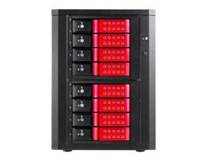 iStarUSA DAGE840DERD-ES 8-bay 3.5-Inch SATA SAS Hotswap Enclosures - Red iStarUSA DAGE840DERD-ES 8-bay 3.5-Inch SATA SAS Hotswap Enclosures - Red