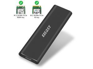 Vaorwne M.2 Sata Ssd to USB 3.0 External Ssd Reader Converter Enclosure with Uasp,Support Ngff M.2 2280 2260 2242 2230 Ssd with Key B//Key B+M