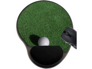 MSD Mousepad Wrist Rest Protected Mouse Pads/Mat with Wrist Support, Design for Sport Golf Ball Grass Green Leisure Course Golfing Recreation Competition H