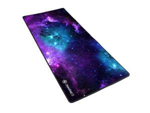 ENHANCE Extended Large XL Gaming Mouse Pad - Giant Mouse Mat (31.5" x 13.75") Anti-Fray Stitching for Professional Esports with Low-Friction Tracking Surface and Non-Slip Backing - Galaxy