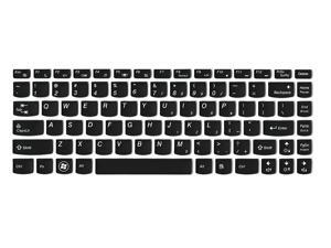 Black with Clear Saco Chiclet Keyboard Skin for Lenovo IdeaPad V570