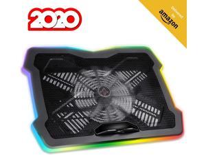 Klim Ultimate + RGB Laptop Cooling Pad with LED Rim + Gaming Laptop Cooler + USB Powered Fan + Very Stable and Silent Laptop Stand + Compatible up to 17 + for PC Mac PS4 Xbox One + New 2020 Klim Ultimate + RGB Laptop Cooling Pad with LED Rim + Gaming Laptop Cooler + USB Powered Fan + Very Stable and Silent Laptop Stand + Compatible up to 17 + for PC Mac PS4 Xbox One + New 2020