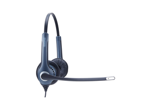 Jabra GN2000 Quick Disconnect (QD) Wired Duo Wideband Frequency Headset w/Noise Canceling Mic (Black)