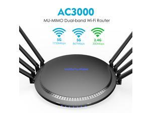 Wavlink AC3000 Tri-Band Gigabit Wireless Smart Router WIFI router with MU-MIMO, 8 x 5dBi High Gain Antennas, 4 x LAN full Gigabit Ports, One USB3.0 Port, WPS & IP Qos, Game Router Wavlink AC3000 Tri-Band Gigabit Wireless Smart Router WIFI router with MU-MIMO, 8 x 5dBi High Gain Antennas, 4 x LAN full Gigabit Ports, One USB3.0 Port, WPS & IP Qos, Game Router