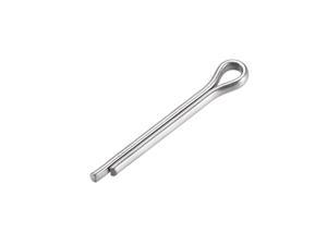 1.5mm x 16mm 304 Stainless Steel 2-Prongs Silver Tone 60Pcs Split Cotter Pin 