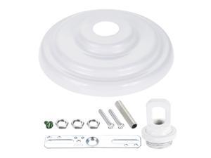 Ceiling Canopy Light Kit Decorative Pendant Plate with Matching Screw and Loop 138mm 5.43 Inch White Ceiling Canopy Light Kit Decorative Pendant Plate with Matching Screw and Loop 138mm 5.43 Inch White