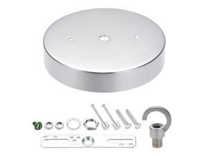 Ceiling Canopy Light Kit Pendant Lighting Plate with Hook 5-1/8 Inch 130mm Chrome 3Pcs Ceiling Canopy Light Kit Pendant Lighting Plate with Hook 5-1/8 Inch 130mm Chrome 3Pcs