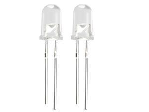 10pcs 5mm White Round LED Diode Electronics Component Emitting Light 3-3.4V 10pcs 5mm White Round LED Diode Electronics Component Emitting Light 3-3.4V