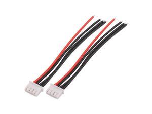 2Pcs 3S LiPo Battery Balance Charger Cable Lead Wire Connector 100mm Length