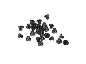 M2.5 x 3.5mm Phillips Screw Fastener Black for Laptop PC TV Fan Audio Switch 150pcs M2.5 x 3.5mm Phillips Screw Fastener Black for Laptop PC TV Fan Audio Switch 150pcs