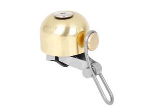 30mm Bike Bell Classic Copper Alloy Bicycle Loud Clear Sound Bell for 7/8 Inch Handlebar Glossy Gold Tone Silver Tone