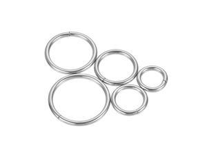 ID 3.8mm Thickness Iron Rings for DIY Black 15pcs 0.98" Metal O Ring 25mm 