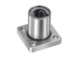 uxcell LMF10GA Linear Ball Bearings 10mm Bore 19mm OD 29mm Length Round Flange Steel Cage for CNC Machine 3D Printer 