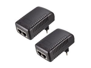2pcs 24V 1A POE Power Supply Injector Power over Ethernet Adapter Wall Plug (Europlug) for , IP Camera, Wireless IP Point