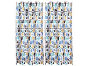 Kids Boy Curtains Window Curtain Panels for Kid Bedroom Curtain Monster Series Pattern Printed Decorative Curtains, Set of 2 Panels 42 x 63inch