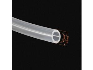 Silicone Tubing 6mm ID 10mm OD 10ft Air Hose Water Pipe Clear with Clamps 