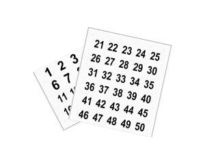 Round Number Stickers, 50mm Dia Number 1-50 Self Adhesive PVC Label Waterproof Black Word(White Background) Round Number Stickers, 50mm Dia Number 1-50 Self Adhesive PVC Label Waterproof Black Word(White Background)