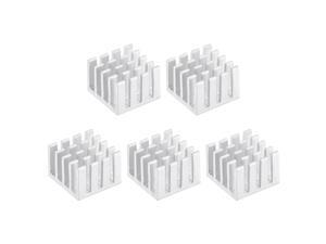 14x14x10mm Silver Tone Thermal Self Adhesive Aluminum Heatsink Electronic Radiators 5 Pcs 14x14x10mm Silver Tone Thermal Self Adhesive Aluminum Heatsink Electronic Radiators 5 Pcs