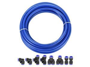 3Meter 10mm*6.5mm Polyurethane PU Hose Air Pneumatic Tubing Pipe Blue 