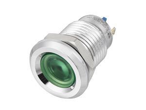 Unique Bargains J12-150P DC12V 12mm Thread Dia Concove Head Green LED Signal Indicator Light Unique Bargains J12-150P DC12V 12mm Thread Dia Concove Head Green LED Signal Indicator Light