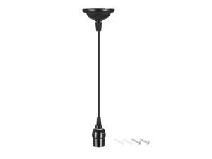 Pendant Light Kit Hanging Light Socket E26/E27 Base Lamp Holder with Adjustable 4Ft Cord Black 12Pcs Pendant Light Kit Hanging Light Socket E26/E27 Base Lamp Holder with Adjustable 4Ft Cord Black 12Pcs