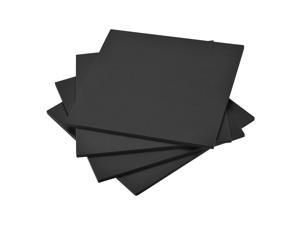 Black EVA Foam Sheets 10 x 10 Inch 7mm Thickness for Crafts DIY Projects, 4 Pcs