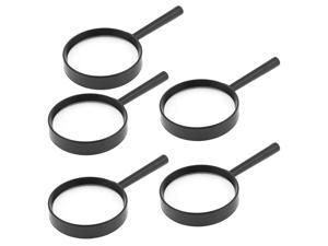 Unique Bargains 5 Pcs Black Plastic Frame 75mm Diameter Lens 3X Handheld Magnifier Unique Bargains 5 Pcs Black Plastic Frame 75mm Diameter Lens 3X Handheld Magnifier