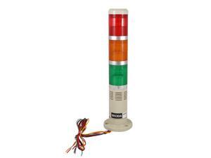 Global Bargains DC 24V Safety Red Yellow Green Industrial Flash Tower Lamp Indicator Light Global Bargains DC 24V Safety Red Yellow Green Industrial Flash Tower Lamp Indicator Light