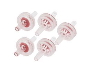 Unique Bargains 5 Pcs 5mm Dia Plastic Aquarium Air Pump Non-Return One Way Check Valve Red Clear Unique Bargains 5 Pcs 5mm Dia Plastic Aquarium Air Pump Non-Return One Way Check Valve Red Clear
