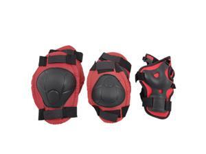 Unique Bargains Children Skate Knee Elbow Wrist Guard Support Red Black Unique Bargains Children Skate Knee Elbow Wrist Guard Support Red Black