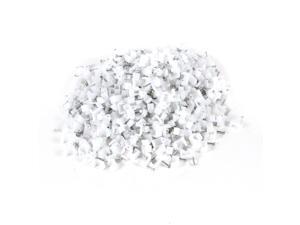 1000 Pcs 8mm Width Electric Cable Wire Fastener Square Clips w Metal Nail 1000 Pcs 8mm Width Electric Cable Wire Fastener Square Clips w Metal Nail