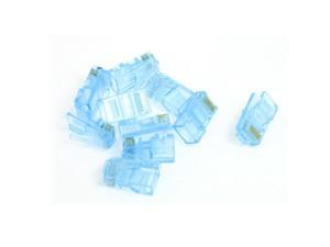 Global Bargains Global Bargains 10 Pcs Light Blue Plastic Cat5 RJ45 8P8C Network Plug Adapter Global Bargains Global Bargains 10 Pcs Light Blue Plastic Cat5 RJ45 8P8C Network Plug Adapter