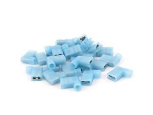 Unique Bargains 25Pcs 6.3mm Right Angle Flag L Shape Insulated Spade Crimp Terminal Connector Unique Bargains 25Pcs 6.3mm Right Angle Flag L Shape Insulated Spade Crimp Terminal Connector
