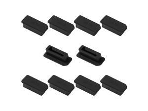 10 Pcs Black Silicone Anti Dust Plug Cap Protector Cover for SATA Female Port 10 Pcs Black Silicone Anti Dust Plug Cap Protector Cover for SATA Female Port