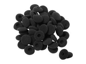 50 Pcs Sponge Earphone Pad Cap Earbud Cover Replacement Black 50 Pcs Sponge Earphone Pad Cap Earbud Cover Replacement Black