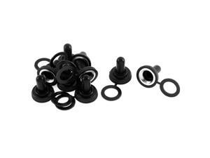 Global Bargains 9pcs 12mm Thread Mini Toggle Switch Waterproof Rubber Cover Boot Cap Black Global Bargains 9pcs 12mm Thread Mini Toggle Switch Waterproof Rubber Cover Boot Cap Black