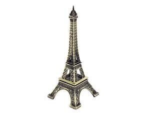 Unique Bargains France Paris Eiffel Tower Metal Stand Model Miniature Table Decor 15cm High
