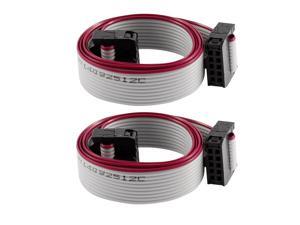 Unique Bargains 2 Pcs 50cm IDC 10Pin Hard Drive Extension Wire Flat Ribbon Cable for Motherboard Unique Bargains 2 Pcs 50cm IDC 10Pin Hard Drive Extension Wire Flat Ribbon Cable for Motherboard